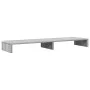 Soporte de pantalla madera ingeniería gris Sonoma 100x27x10 cm by , Computer bases and risers - Ref: Foro24-854657, Price: 23...