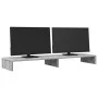 Soporte de pantalla madera ingeniería gris Sonoma 100x27x10 cm by , Computer bases and risers - Ref: Foro24-854657, Price: 23...