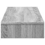 Soporte de pantalla madera ingeniería gris Sonoma 100x27x10 cm by , Computer bases and risers - Ref: Foro24-854657, Price: 23...