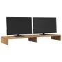 Soporte de pantalla madera ingeniería artisian 100x27x10 cm by , Computer bases and risers - Ref: Foro24-854660, Price: 28,96...