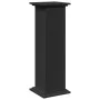 Pedestal expositor con almacenaje madera negro 31x30x90 cm de , Soportes para macetas - Ref: Foro24-854608, Precio: 66,79 €, ...