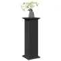 Pedestal expositor con almacenaje madera negro 31x30x90 cm de , Soportes para macetas - Ref: Foro24-854608, Precio: 66,79 €, ...