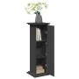 Pedestal expositor con almacenaje madera negro 31x30x90 cm de , Soportes para macetas - Ref: Foro24-854608, Precio: 66,79 €, ...