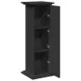 Pedestal expositor con almacenaje madera negro 31x30x90 cm de , Soportes para macetas - Ref: Foro24-854608, Precio: 66,79 €, ...