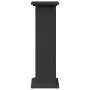 Pedestal expositor con almacenaje madera negro 31x30x90 cm de , Soportes para macetas - Ref: Foro24-854608, Precio: 66,79 €, ...