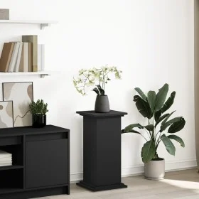 Pedestal expositor con almacenaje madera negro 31x30x60 cm by , Pot stands - Ref: Foro24-854617, Price: 59,30 €, Discount: %