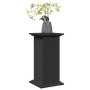 Pedestal expositor con almacenaje madera negro 31x30x60 cm de , Soportes para macetas - Ref: Foro24-854617, Precio: 60,86 €, ...