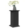 Pedestal expositor con almacenaje madera negro 31x30x60 cm de , Soportes para macetas - Ref: Foro24-854617, Precio: 59,41 €, ...