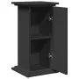 Pedestal expositor con almacenaje madera negro 31x30x60 cm de , Soportes para macetas - Ref: Foro24-854617, Precio: 59,41 €, ...