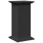 Pedestal expositor con almacenaje madera negro 31x30x60 cm de , Soportes para macetas - Ref: Foro24-854617, Precio: 59,41 €, ...