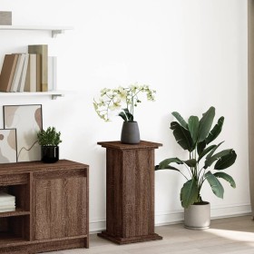 Pedestal expositor con almacenaje marrón roble 31x30x60 cm by , Pot stands - Ref: Foro24-854622, Price: 50,76 €, Discount: %