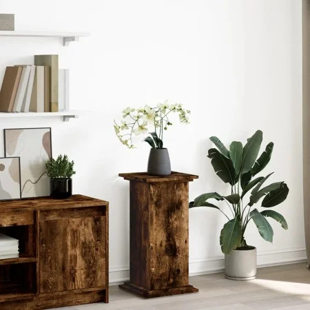 Pedestal expositor con almacenaje roble ahumado 31x30x60 cm by , Pot stands - Ref: Foro24-854620, Price: 49,42 €, Discount: %