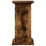 Ausgestellter Sockel mit Rauch-Eiche-Lagerung 31x30x60 cm. von , Topfständer - Ref: Foro24-854620, Preis: 47,47 €, Rabatt: %