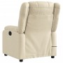 Sillón de masaje reclinable de tela crema de , Sillones - Ref: Foro24-373557, Precio: 262,73 €, Descuento: %