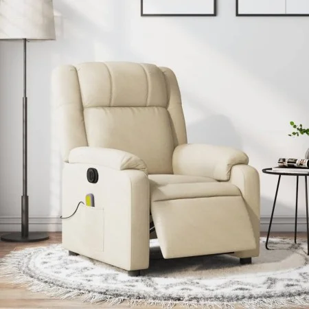 Elektrischer Massage-Fernsehsessel, Stoff in Cremefarbe. von , Sessel - Ref: Foro24-3205199, Preis: 298,08 €, Rabatt: %