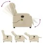 Elektrischer Massage-Fernsehsessel, Stoff in Cremefarbe. von , Sessel - Ref: Foro24-3205199, Preis: 298,08 €, Rabatt: %