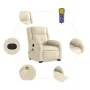 Silla de masaje reclinable de pie de tela color crema de , Sillones - Ref: Foro24-3205223, Precio: 335,94 €, Descuento: %