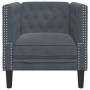Dark gray velvet Chesterfield sofa by , Sofas - Ref: Foro24-372674, Price: 165,50 €, Discount: %