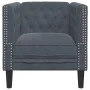 Dunkelgraues Samt-Chesterfield-Sofa von , Sofas - Ref: Foro24-372674, Preis: 163,05 €, Rabatt: %