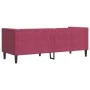 Chesterfield 3-seater sofa with red velvet cushions by , Sofas - Ref: Foro24-372697, Price: 326,64 €, Discount: %