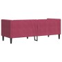 Dreisitzer Chesterfield-Sofa mit roten Samtkissen. von , Sofas - Ref: Foro24-372697, Preis: 294,78 €, Rabatt: %
