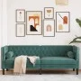 Chesterfield 3-seater sofa with dark green velvet cushions by , Sofas - Ref: Foro24-372695, Price: 335,02 €, Discount: %