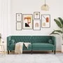 Chesterfield 3-seater sofa with dark green velvet cushions by , Sofas - Ref: Foro24-372695, Price: 335,02 €, Discount: %