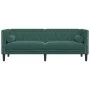 Chesterfield 3-seater sofa with dark green velvet cushions by , Sofas - Ref: Foro24-372695, Price: 335,02 €, Discount: %