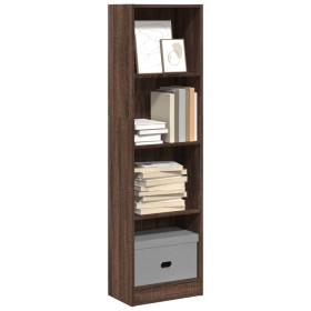 Engineered wood brown oak bookshelf 40x24x143 cm by , Bookcases and shelves - Ref: Foro24-857789, Price: 47,86 €, Discount: %