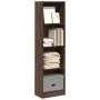 Estantería de madera de ingeniería marrón roble 40x24x143 cm de , Librerías y estanterías - Ref: Foro24-857789, Precio: 47,20...
