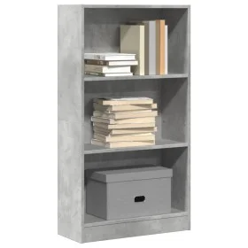 Engineered wood shelf in concrete gray, 60x24x109 cm by , Bookcases and shelves - Ref: Foro24-857806, Price: 46,67 €, Discoun...