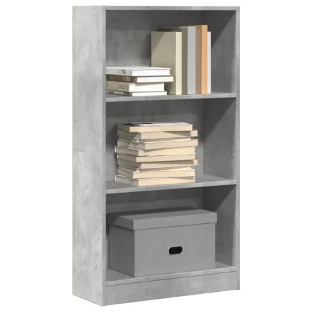 Engineered wood shelf in concrete gray, 60x24x109 cm by , Bookcases and shelves - Ref: Foro24-857806, Price: 46,67 €, Discoun...