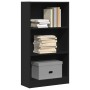 Estantería de madera de ingeniería negra 60x24x109 cm de , Librerías y estanterías - Ref: Foro24-857804, Precio: 44,04 €, Des...