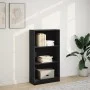 Engineered wood black shelf 60x24x109 cm by , Bookcases and shelves - Ref: Foro24-857804, Price: 43,50 €, Discount: %