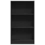 Estantería de madera de ingeniería negra 60x24x109 cm de , Librerías y estanterías - Ref: Foro24-857804, Precio: 43,50 €, Des...
