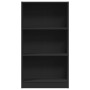 Estantería de madera de ingeniería negra 60x24x109 cm de , Librerías y estanterías - Ref: Foro24-857804, Precio: 44,04 €, Des...