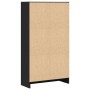 Estantería de madera de ingeniería negra 60x24x109 cm de , Librerías y estanterías - Ref: Foro24-857804, Precio: 44,04 €, Des...