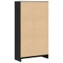 Schwarzes Holzregal aus Ingenieurholz 60x24x109 cm von , Bücherregale und Regale - Ref: Foro24-857804, Preis: 43,50 €, Rabatt: %