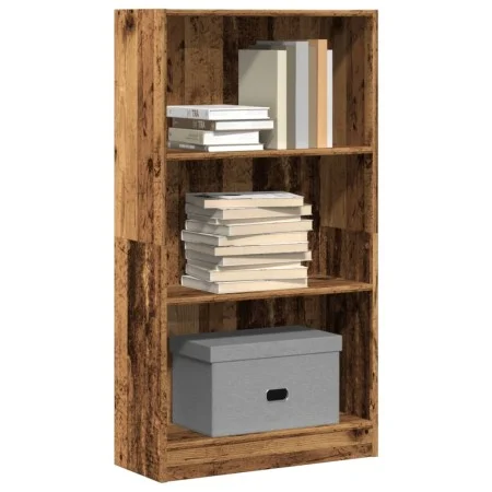 Engineered wood bookshelf in aged color, 60x24x109 cm by , Bookcases and shelves - Ref: Foro24-857810, Price: 47,00 €, Discou...