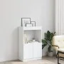 Tall white engineered wood sideboard 63x33x100 cm by , Bookcases and shelves - Ref: Foro24-855097, Price: 61,01 €, Discount: %