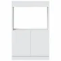 Tall white engineered wood sideboard 63x33x100 cm by , Bookcases and shelves - Ref: Foro24-855097, Price: 61,01 €, Discount: %