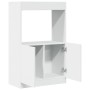 Hoher Schrank aus weißem Ingenieurholz 63x33x100 cm von , Bücherregale und Regale - Ref: Foro24-855097, Preis: 61,90 €, Rabat...