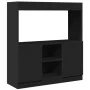 Aparador de madera de ingeniería negro 92x33x100 cm de , Librerías y estanterías - Ref: Foro24-855125, Precio: 76,35 €, Descu...