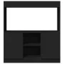 Aparador de madera de ingeniería negro 92x33x100 cm de , Librerías y estanterías - Ref: Foro24-855125, Precio: 76,35 €, Descu...