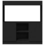 Engineered wood black sideboard 92x33x100 cm by , Bookcases and shelves - Ref: Foro24-855125, Price: 77,27 €, Discount: %