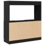 Aparador de madera de ingeniería negro 92x33x100 cm de , Librerías y estanterías - Ref: Foro24-855125, Precio: 76,35 €, Descu...