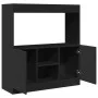 Aparador de madera de ingeniería negro 92x33x100 cm de , Librerías y estanterías - Ref: Foro24-855125, Precio: 76,35 €, Descu...