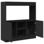 Engineered wood black sideboard 92x33x100 cm by , Bookcases and shelves - Ref: Foro24-855125, Price: 77,27 €, Discount: %