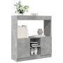 Engineered wood sideboard in concrete grey, 92x33x100 cm by , Bookcases and shelves - Ref: Foro24-855127, Price: 78,64 €, Dis...