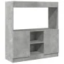 Engineered wood sideboard in concrete grey, 92x33x100 cm by , Bookcases and shelves - Ref: Foro24-855127, Price: 77,55 €, Dis...